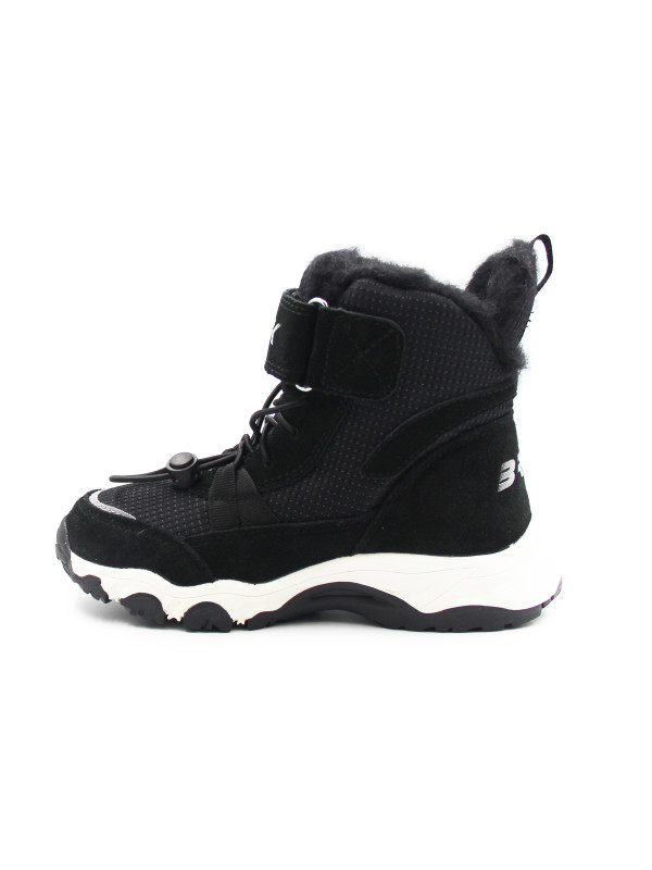 Dziecięce Buty Zimowe Ocieplane Czarne Wodoodporne Bartek 86307-81