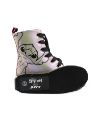 Holograficzne Buty Dla Dziewczynek Na Jesień z Ocieplanym Kocykiem Kozaki Stitch Bartek 88009-19