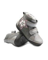 Buty Dziewczęce Na Jesień z Kwiatuszkiem DD STEP A050-52429BM Grey