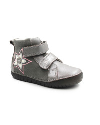 Buty Dziewczęce Na Jesień z Kwiatuszkiem DD STEP A050-52429BM Grey