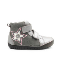 Buty Dziewczęce Na Jesień z Kwiatuszkiem DD STEP A050-52429BM Grey