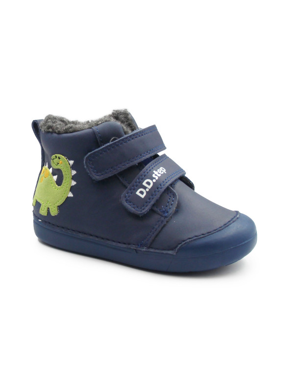 Buty Zimowe Dla Chłopczyka Ocieplane DD STEP W066-52525A Bermuda Blue