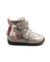Ocieplane Buciki Dla Dziewczynki DD STEP W029-52766 Bronze