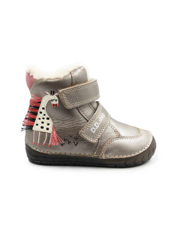 Ocieplane Buciki Dla Dziewczynki DD STEP W029-52766 Bronze