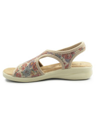 Damskie Sandały Po Domu Do Pracy z Miękką Wkładką Eximp Sanital Flex 8090.17 BEŻ