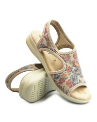 Damskie Sandały Po Domu Do Pracy z Miękką Wkładką Eximp Sanital Flex 8090.17 BEŻ