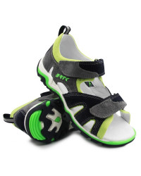 Sandały Dla Chłopca Na Lato Zielono Czarne Bartek 16187-005