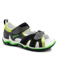 Sandały Dla Chłopca Na Lato Zielono Czarne Bartek 16187-005