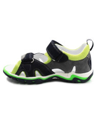 Sandały Dla Chłopca Na Lato Zielono Czarne Bartek 16187-005