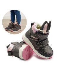 Zimowe Buty Dla Dziewczynek Na Rzep Ocieplane Wojtyłko 1Z26090 Szary