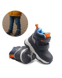 Dziecięce Buty Na Zimę Ocieplane Dla Chłopczyka Wojtyłko 1Z26091 Granat