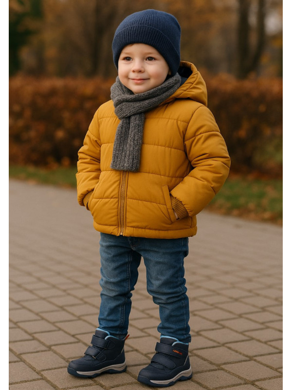 Dziecięce Buty Na Zimę Ocieplane Dla Chłopczyka Wojtyłko 1Z26091 Granat