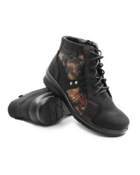 Damskie ocieplane botki na jesień i zimę Wojtyłko 7ZB26033 czarny