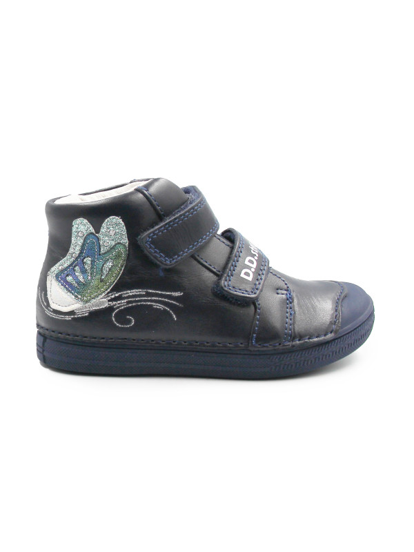 Buty Na Jesień Dla Dziewczynki z Motylkiem DD STEP A049-52135AM Royal Blue
