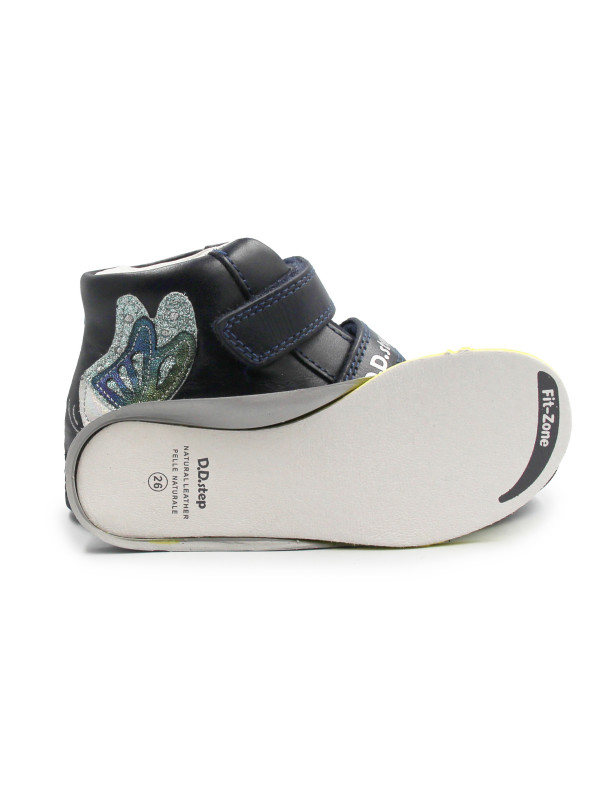 Buty Na Wiosnę Dla Dziewczynki z Motylkiem DD STEP A049-52135AM Royal Blue