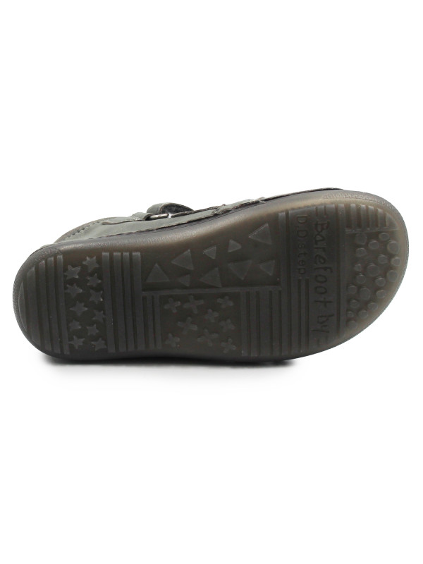 Buty Dziewczęce Na Jesień z Jednorożcem Świecące w Ciemności BAREFOOT DD STEP A063-52815M Dark Grey