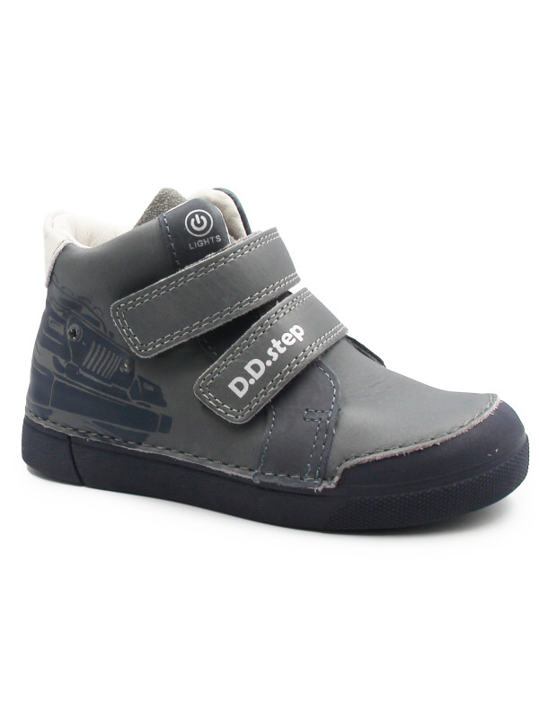 Dziecięce Buty Na Jesień Dla Chłopca Samochód LED DD STEP A068-52151M Grey