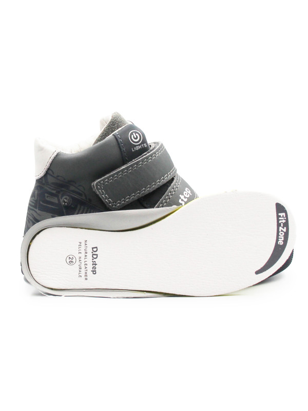Dziecięce Buty Na Jesień Dla Chłopca Samochód LED DD STEP A068-52151M Grey