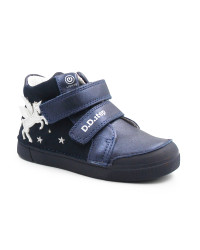 Jesienne Buty Dziewczęce Świecące LED z Jednorożcem DD STEP A068-52459M Royal Blue