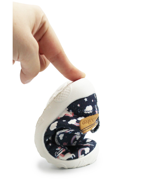 Trampki Do Szkoły i Przedszkola Dla Dziewczynki w Jednorożce Barefoot DD STEP C086-52832Z Royal Blue