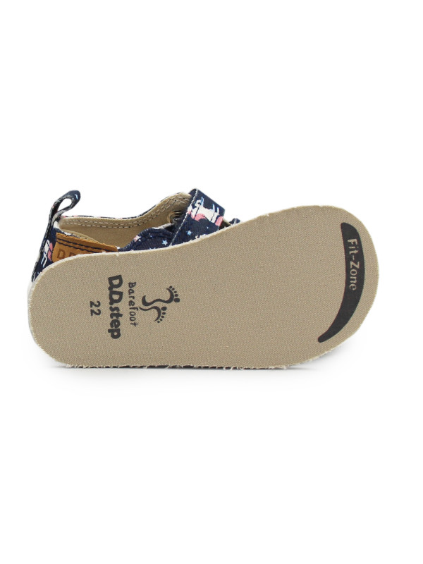 Trampki Do Szkoły i Przedszkola Dla Dziewczynki w Jednorożce Barefoot DD STEP C086-52832Z Royal Blue