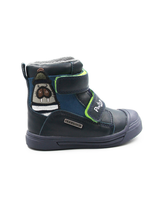 Ocieplane Buty Dziecięce na Jesień i Zimę AQUA-TEX DD STEP PONTE DA06-5-2968A royal blue