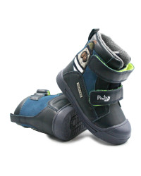 Ocieplane Buty Dziecięce na Jesień i Zimę AQUA-TEX DD STEP PONTE DA06-5-2968A royal blue