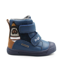 Buty Dla Chłopczyka Jesień i Zima Ocieplane Wodoodporne PONTE DA06-5-2968A Royal Blue