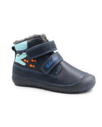 Chłopięce Buty Na Zimę z Krokodylem DD STEP W082-52462AMO Royal blue