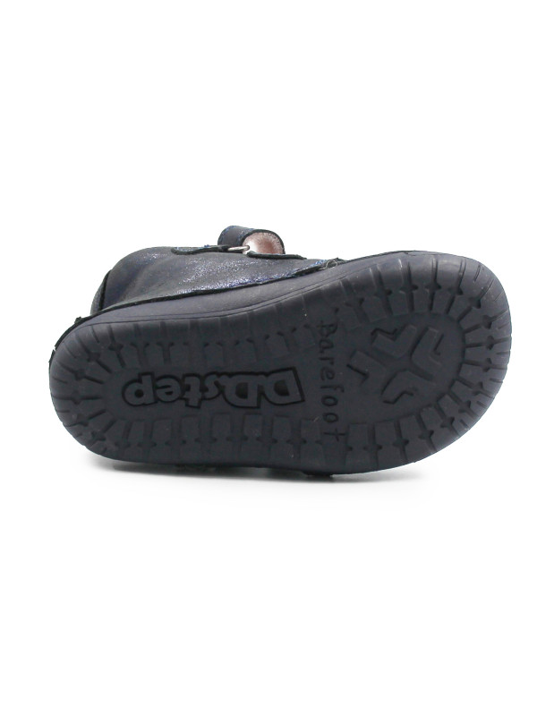Buciki Zimowe Dla Dziewczynek Na Rzep Barefoot DD STEP W070-52624Z Royal Blue