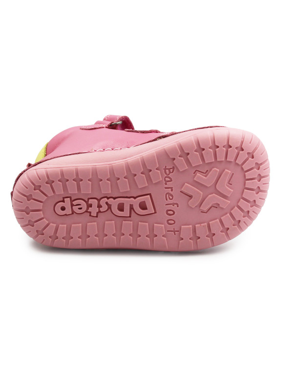 Różowe Buty Na Zimę Dla Dziewczynek Barefoot DD STEP W070-52624BV Pink