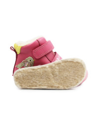 Różowe Buty Na Zimę Dla Dziewczynek Barefoot DD STEP W070-52624BV Pink