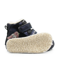 Buciki Zimowe Dla Dziewczynek Na Rzep Barefoot DD STEP W070-52624Z Royal Blue