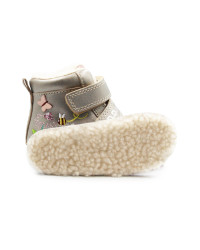 Buty Na Zimę Dla Dziewczynek w Kwiatuszki Motylki DD STEP W015-52997V Bronze