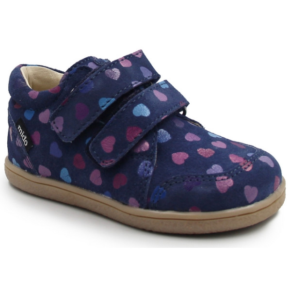 Półbuty Jesienne dla dziewczynek w serduszka Mido 180-280 Jeans Hearts