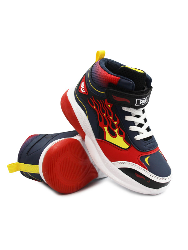 Chłopięce Buty Na Jesień Lekko Ocieplane Świecące LED Primigi 8991200 Hot Wheels