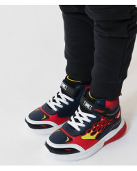 Chłopięce Buty Na Jesień Lekko Ocieplane Świecące LED Primigi 8991200 Hot Wheels