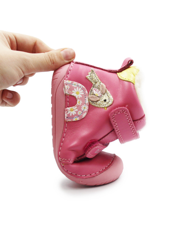 Różowe Buty Na Zimę Dla Dziewczynek Barefoot DD STEP W070-52624BV Pink