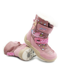 Śniegowce Dla Dziewczynek Różowe z Syrenką Merlinda Mermaid Magic Primigi 8881900