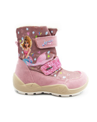 Śniegowce Dla Dziewczynek Różowe z Syrenką Merlinda Mermaid Magic Primigi 8881900