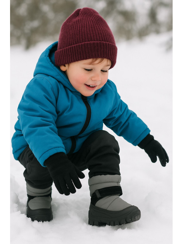 Śniegowce Dziecięce Ocieplane ze Ściągaczem Bartek 116870-10