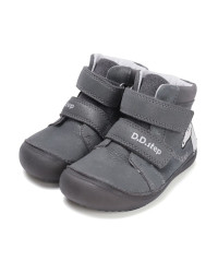 Buty Dziewczęce Na Wiosnę z Jednorożcem Świecące w Ciemności BAREFOOT DD STEP A063-52815M Dark Grey