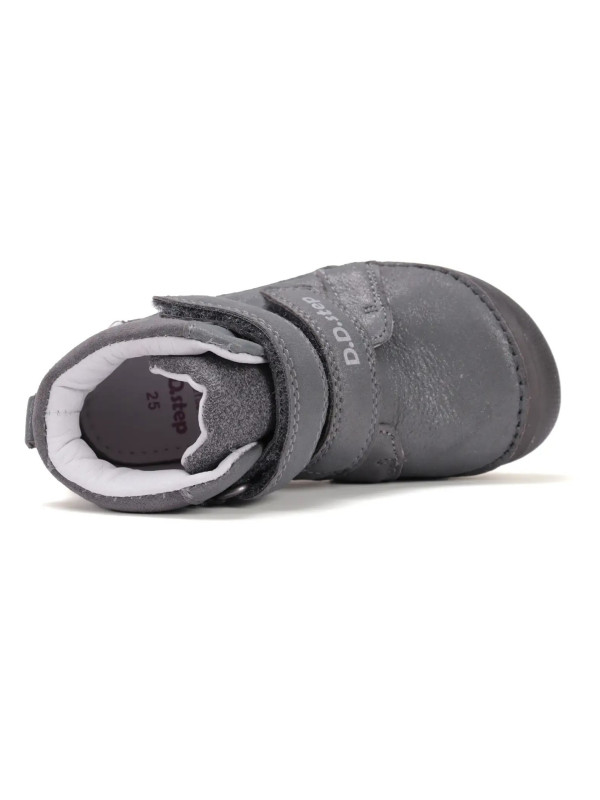 Buty Dziewczęce Na Jesień z Jednorożcem Świecące w Ciemności BAREFOOT DD STEP A063-52815M Dark Grey