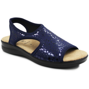 Eleganckie granatowe sandały na lato dla kobiet Sanital Flex 8041.17