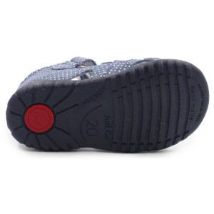 Eleganckie Sandały Ze Skóry Naturalnej W Kropki Dla Dziewczynek Emel e 2090-16D