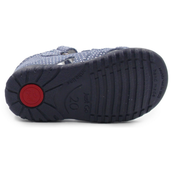 Eleganckie Sandały Ze Skóry Naturalnej W Kropki Dla Dziewczynek Emel e 2090-16D