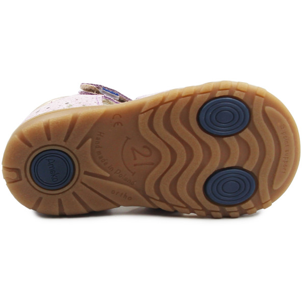 Buty Na Lato Dla Dziewczynki Sandały Ameko a6 Bee-Lilac