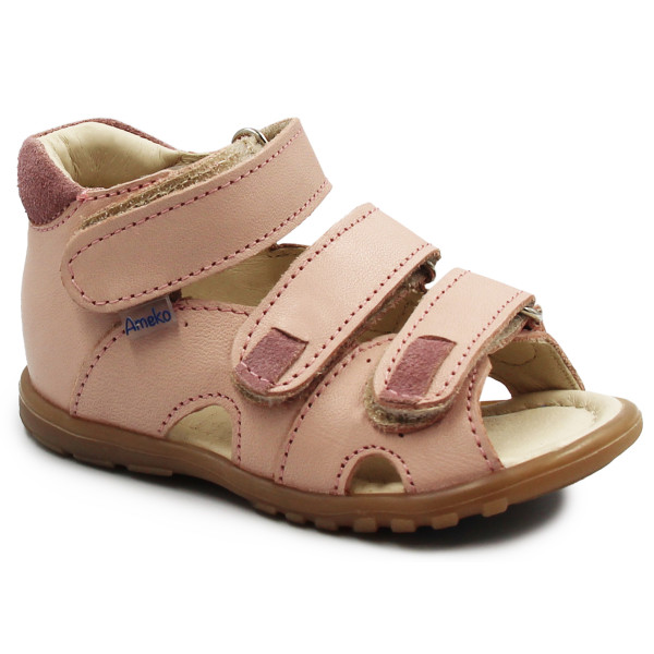 Sandały Dla Dziewczynki Różowe Ameko A9-Simple Nude Pink