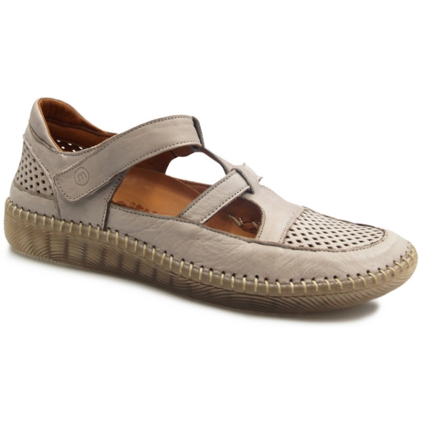 Półbuty Damskie Elastyczne Barefoot Miękkie Na Wiosnę Lato Manitu 840071-08 beige
