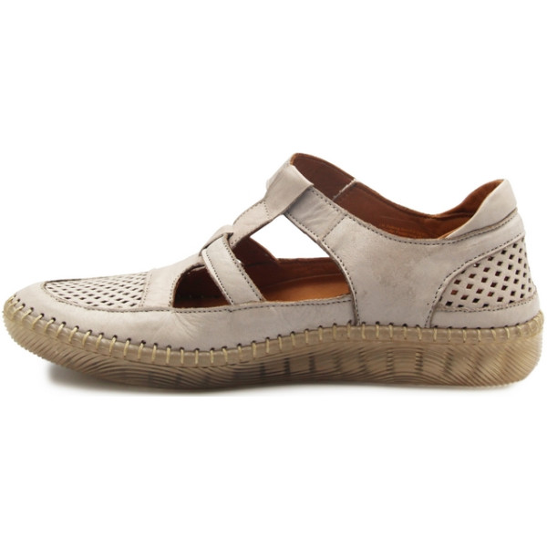 Półbuty Damskie Elastyczne Barefoot Miękkie Na Wiosnę Lato Manitu 840071-08 beige